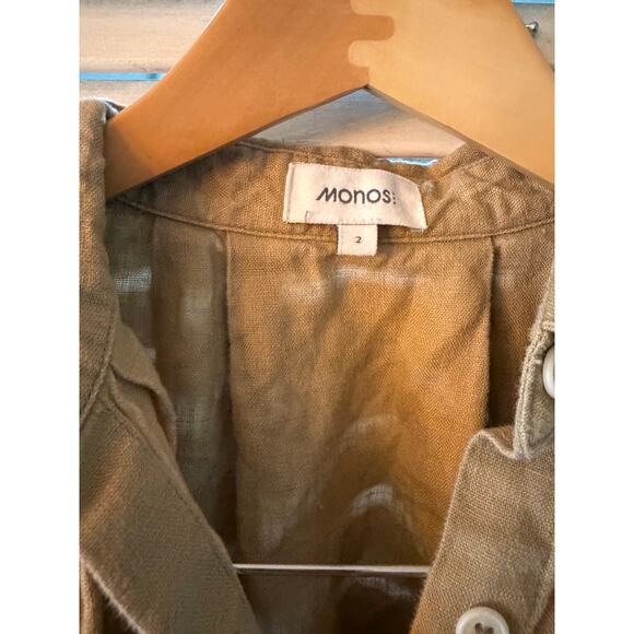 Monos linen dress sz M/L - Picture 7 of 7